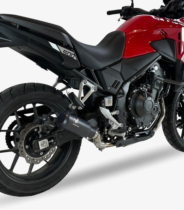 Auspuff AH6237SB IXRACE MK2B Schwarz für Honda CB 500 Hornet, CBR 500 R, NX500 (24-26)