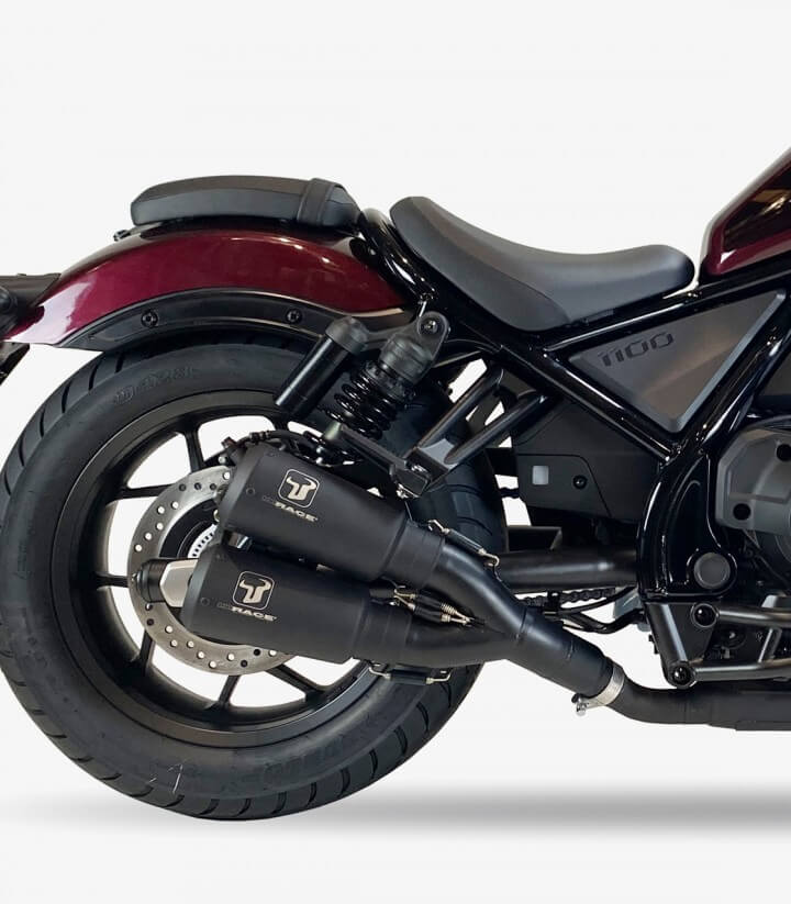 Auspuff AH6238SB IXRACE MK2B Schwarz für Honda Rebel CMX 1100 (21-26)