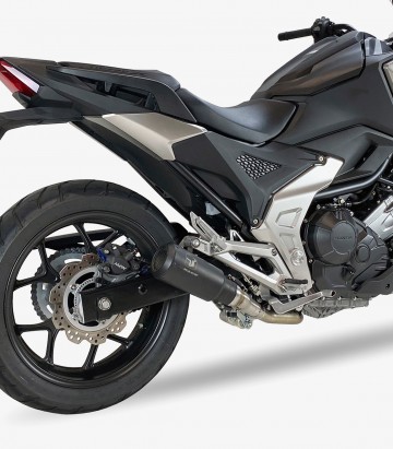 Auspuff AH6262SB IXRACE MK2B Schwarz für Honda NC 700 X/S/Integra (12-13), NC 750 X (14-26), S/Integra (14-20)
