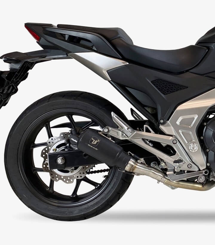 Auspuff AH6262SB IXRACE MK2B Schwarz für Honda NC 700 X/S/Integra (12-13), NC 750 X (14-26), S/Integra (14-20)