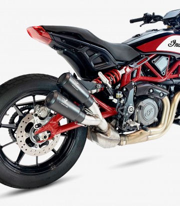 Auspuff AI2220SB IXRACE MK2B Schwarz für Indian FTR 1200 S/R (18-20)