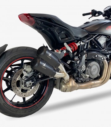 Auspuff AI2222SB IXRACE MK2B Schwarz für Indian FTR 1200 S/R (22-23)