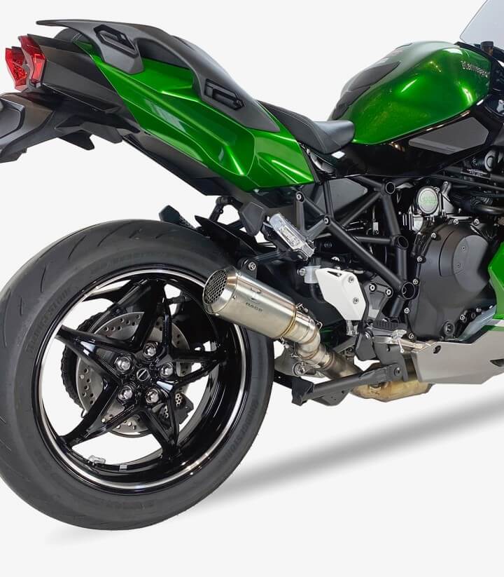 Auspuff AK7200S IXRACE MK2 Stahl für Kawasaki Ninja H2 SX (22-26)