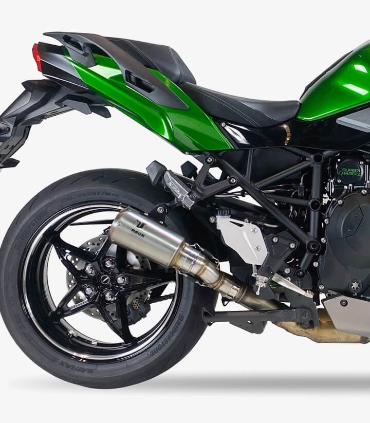 Auspuff AK7200S IXRACE MK2 Stahl für Kawasaki Ninja H2 SX (22-26)