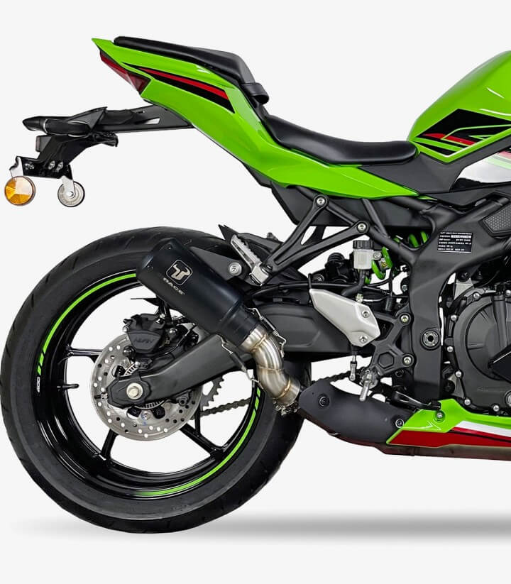 Auspuff AK7242SB IXRACE MK2B Schwarz für Kawasaki Ninja ZX-25 R, ZX-4 R/RR (23-26)