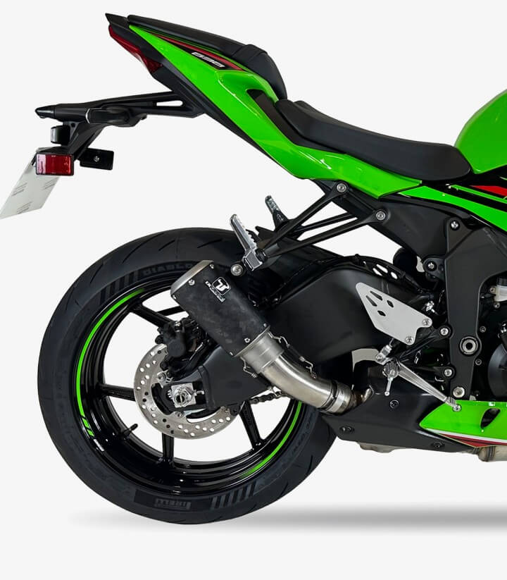 Auspuff AK7244CX IXRACE MK2C Carbon für Kawasaki ZX-6 R (24-26)
