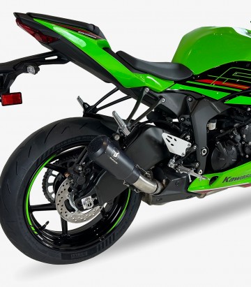 Auspuff AK7244SB IXRACE MK2B Schwarz für Kawasaki ZX-6 R (24-26)