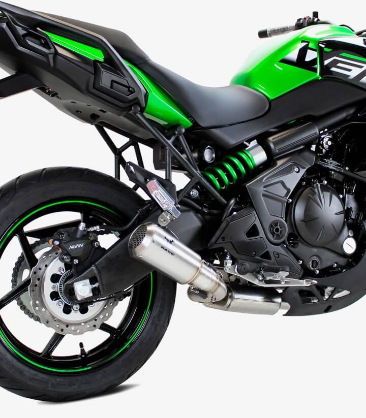 Auspuff AK7252S IXRACE MK2 Stahl für Kawasaki ER-6 (12-16), Versys 650 (15-22)