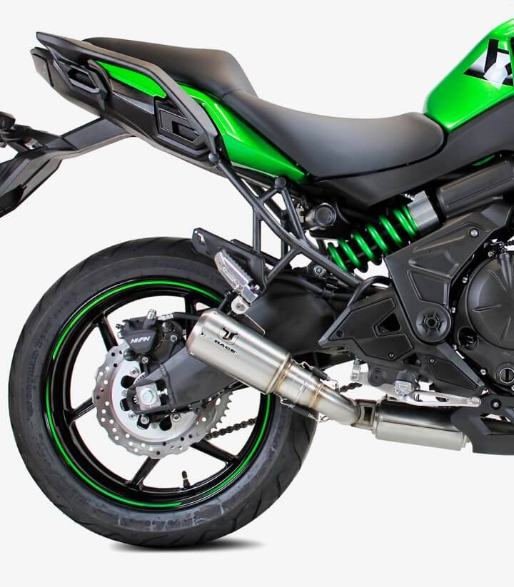 Auspuff AK7252S IXRACE MK2 Stahl für Kawasaki ER-6 (12-16), Versys 650 (15-22)