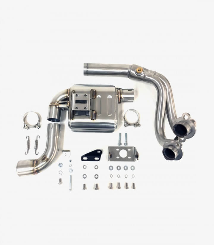 Auspuff AK7252S IXRACE MK2 Stahl für Kawasaki ER-6 (12-16), Versys 650 (15-22)