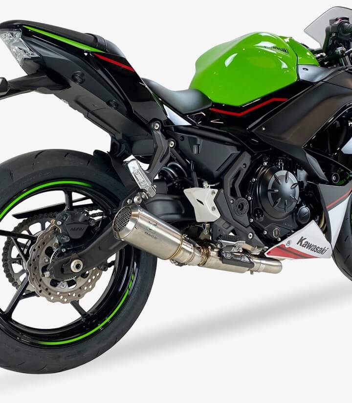 Auspuff AK7253S IXRACE MK2 Stahl für Kawasaki Ninja/Z 650 Full System (17-19)