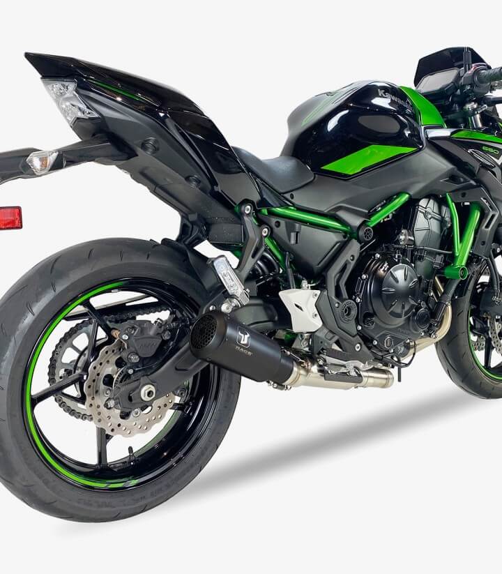 Auspuff AK7256SB IXRACE MK2B Schwarz für Kawasaki Ninja 650/Z 650 (21-22), Z 650 RS (22-23) Full System