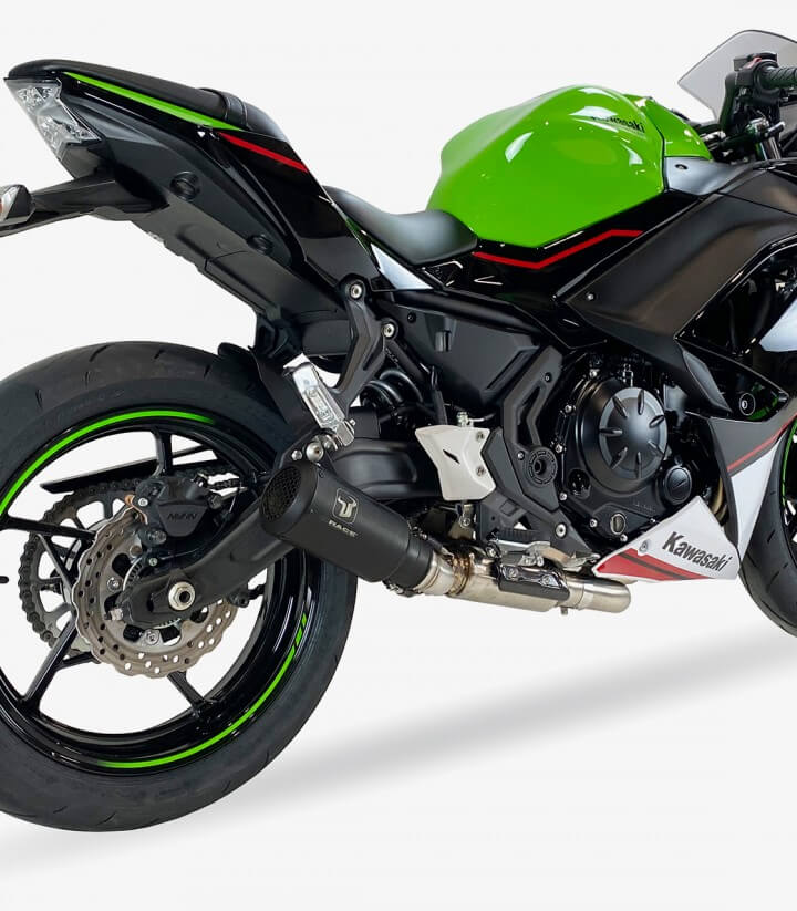 Auspuff AK7256SB IXRACE MK2B Schwarz für Kawasaki Ninja 650/Z 650 (21-22), Z 650 RS (22-23) Full System