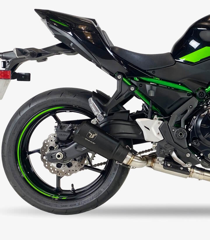 Auspuff AK7256SB IXRACE MK2B Schwarz für Kawasaki Ninja 650/Z 650 (21-22), Z 650 RS (22-23) Full System