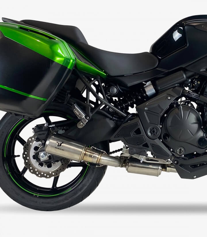Auspuff AK7259S IXRACE MK2 Stahl für Kawasaki Versys 650 Full System (23-26)