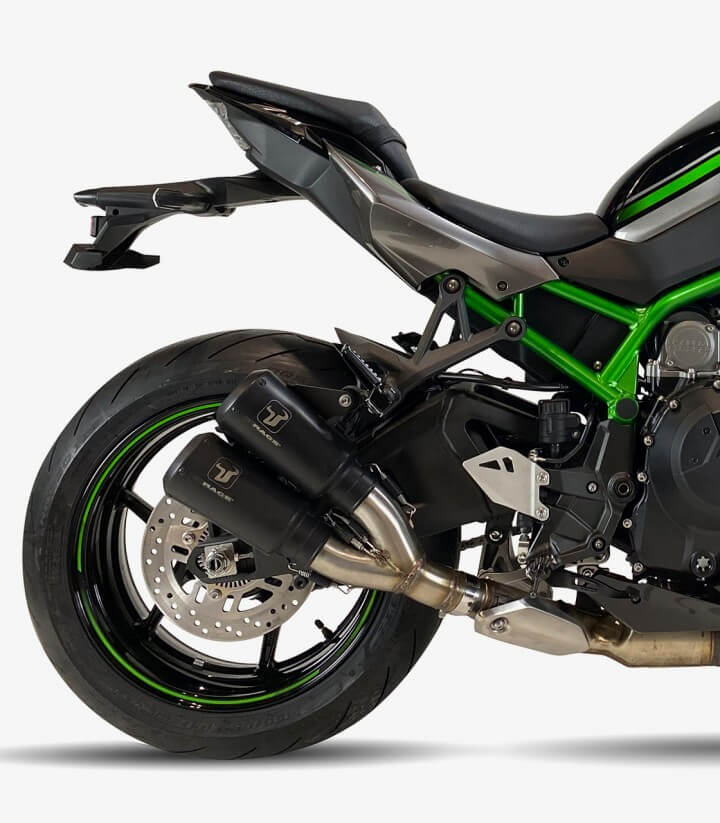 IXRACE AK7266SB MK2B Black Exhaust for Kawasaki Z H2 - SE 20-24
