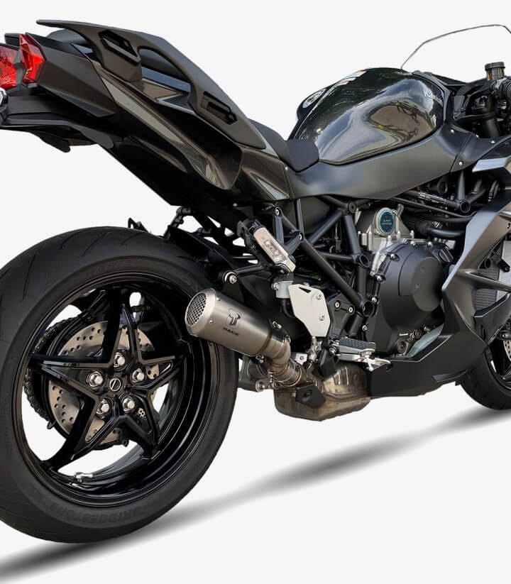 Auspuff AK7282S IXRACE MK2 Stahl für Kawasaki Ninja H2 SX (18-21)