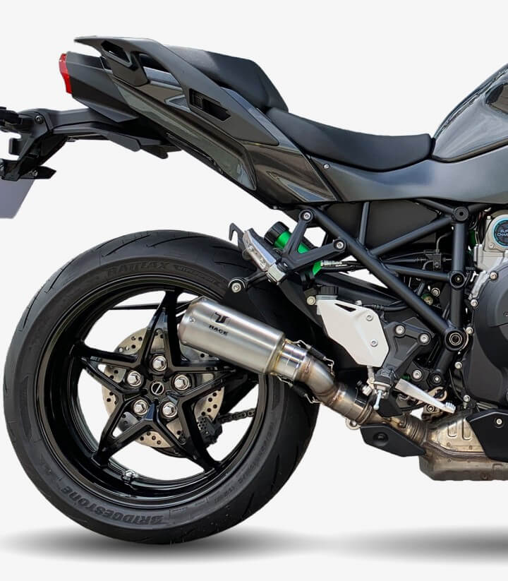 Auspuff AK7282S IXRACE MK2 Stahl für Kawasaki Ninja H2 SX (18-21)