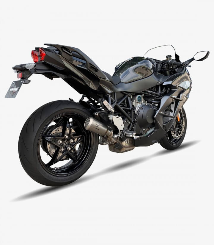 Auspuff AK7282S IXRACE MK2 Stahl für Kawasaki Ninja H2 SX (18-21)