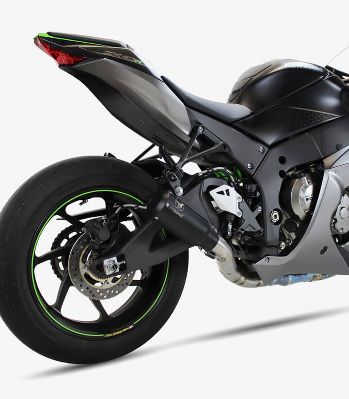 Auspuff AK7290SB IXRACE MK2B Schwarz für Kawasaki ZX-10 R (11-20)