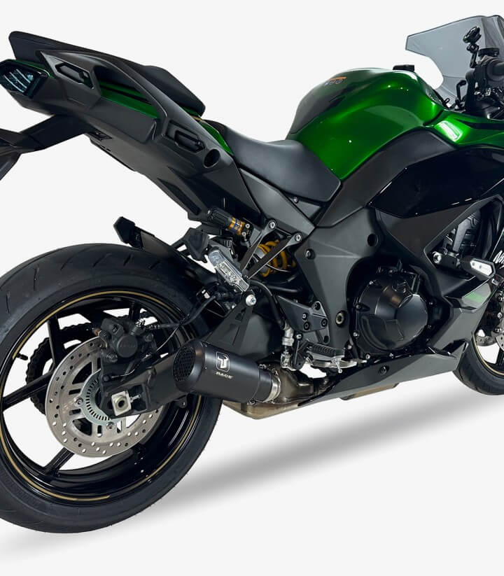 Auspuff AK7294SB IXRACE MK2B Schwarz für Kawasaki Ninja 1000 SX (20-24)