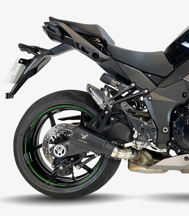 Auspuff AK7294SB IXRACE MK2B Schwarz für Kawasaki Ninja 1000 SX (20-24)