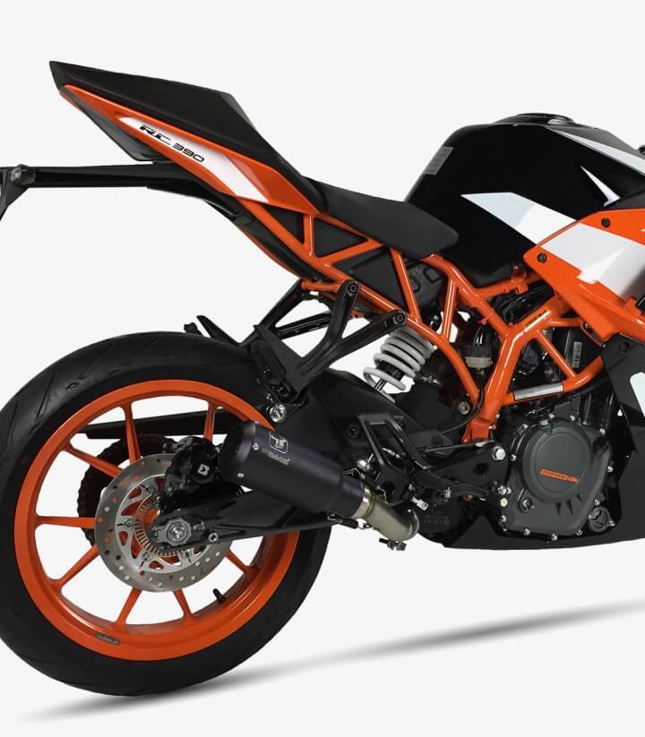 Auspuff AM3257SB IXRACE MK2B Schwarz für KTM Duke 125/390, RC 125/390 (17-20)