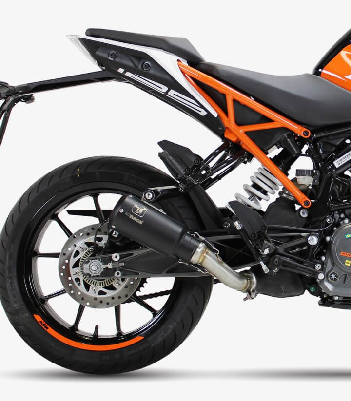 Auspuff AM3257SB IXRACE MK2B Schwarz für KTM Duke 125/390, RC 125/390 (17-20)