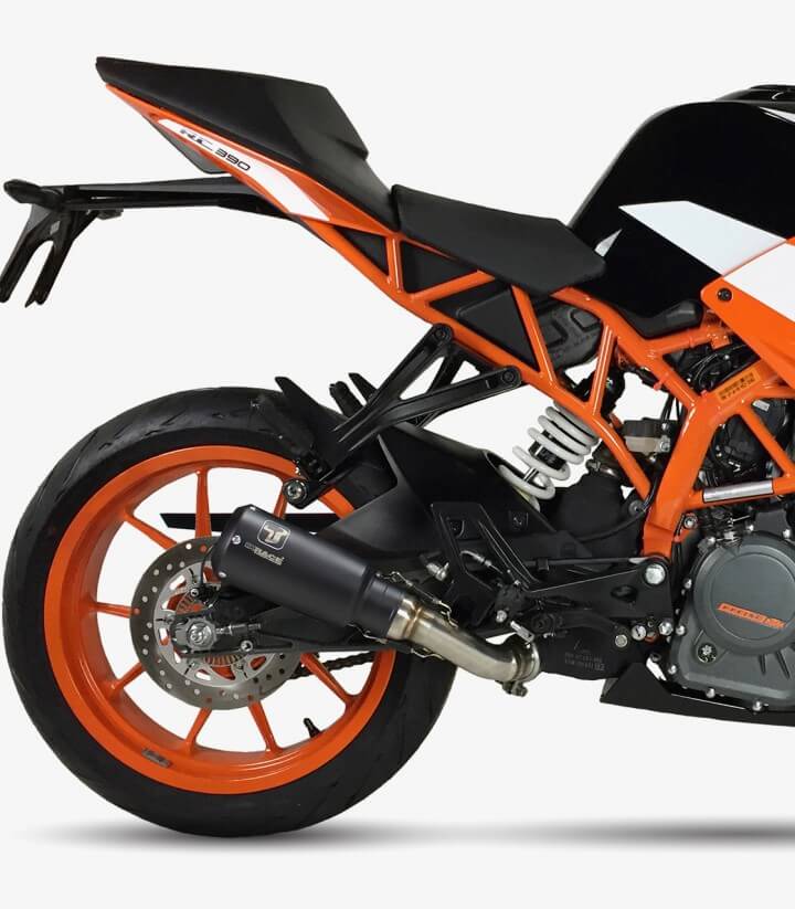 Auspuff AM3257SB IXRACE MK2B Schwarz für KTM Duke 125/390, RC 125/390 (17-20)