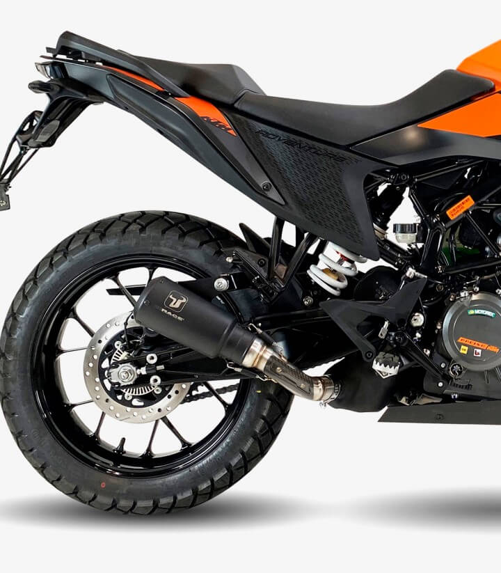 Auspuff AM3258SB IXRACE MK2B Schwarz für KTM 390 Adventure (20-24)