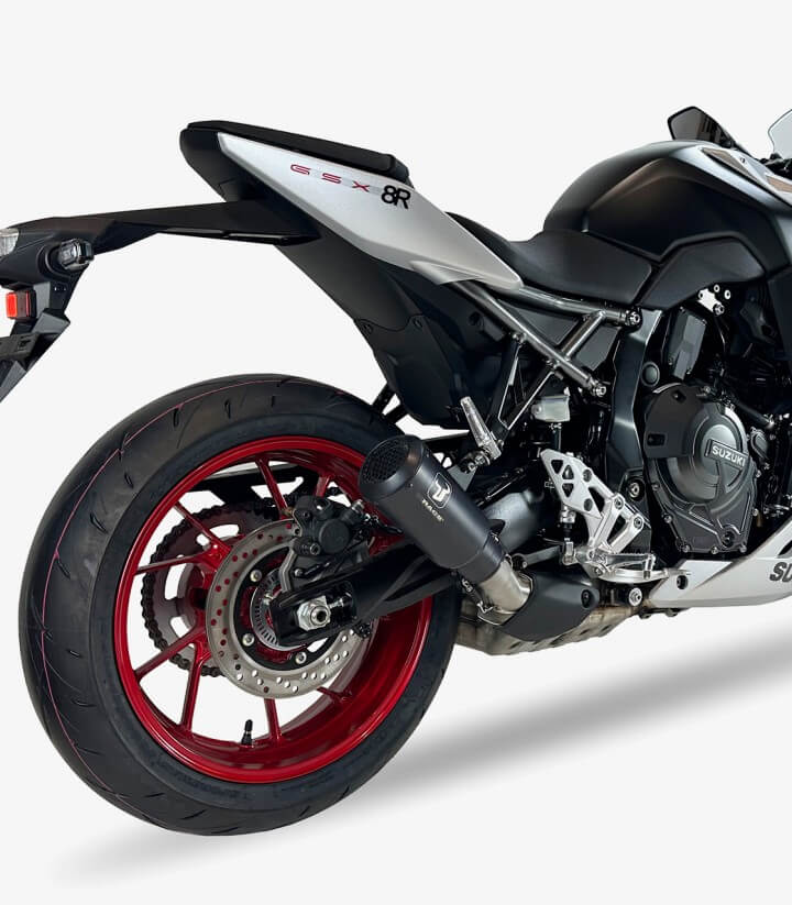 Auspuff AS8148SB IXRACE MK2B Schwarz für Suzuki GSX-8R/S (23-26), GSX-8T/TT (25-26)