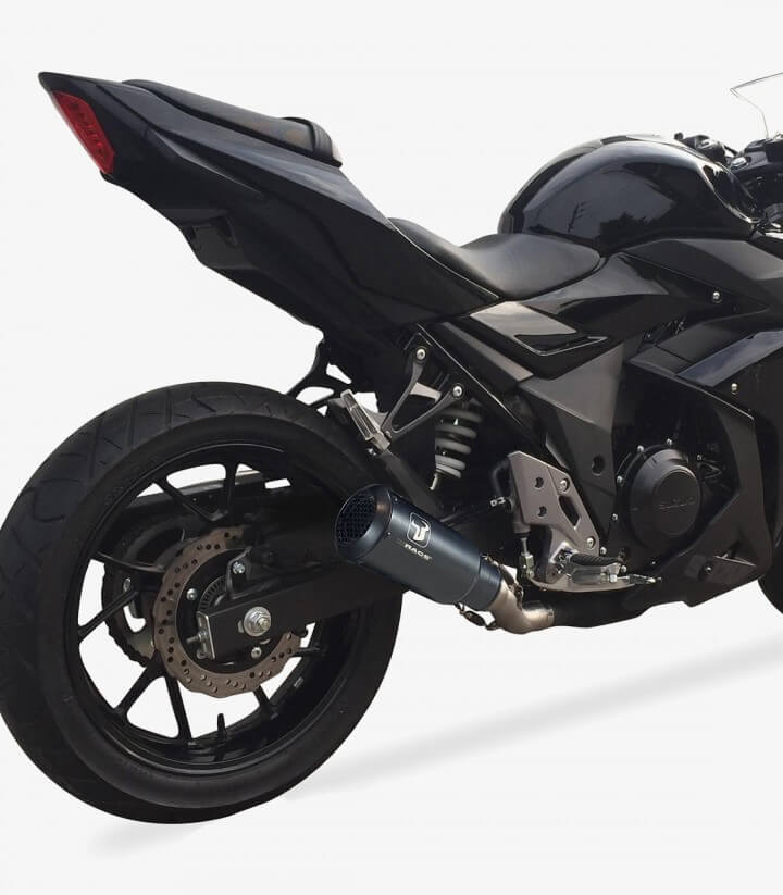 Auspuff AS8235SB IXRACE MK2B Schwarz für Suzuki DL 250 V-Strom (17-20), GSX-R 250 (17-20)