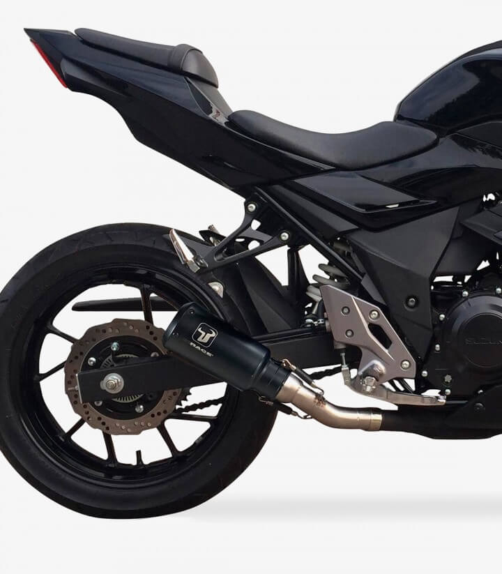 Auspuff AS8235SB IXRACE MK2B Schwarz für Suzuki DL 250 V-Strom (17-20), GSX-R 250 (17-20)