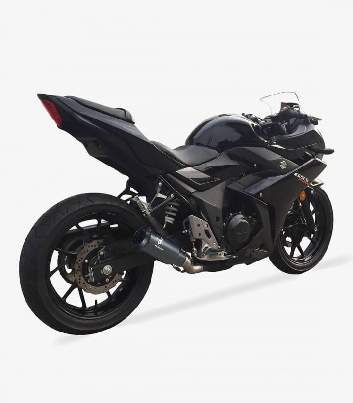 Auspuff AS8235SB IXRACE MK2B Schwarz für Suzuki DL 250 V-Strom (17-20), GSX-R 250 (17-20)