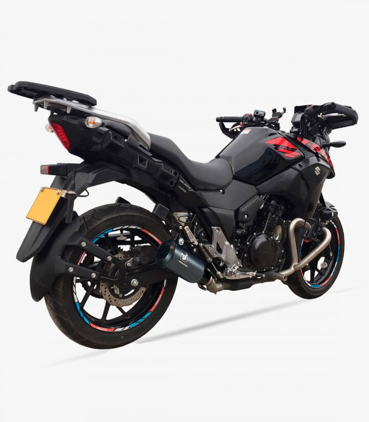 Auspuff AS8235SB IXRACE MK2B Schwarz für Suzuki DL 250 V-Strom (17-20), GSX-R 250 (17-20)