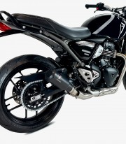 IXRACE AT4225SB MK2B Black Exhaust for Triumph Speed 400 / SCR 400 X