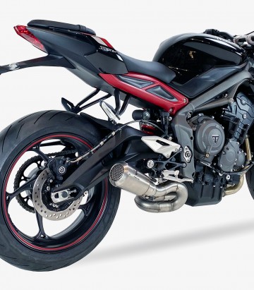 Auspuff AT4247S IXRACE MK2 Stahl für Triumph Street Triple 675 / 765 R (17-20)