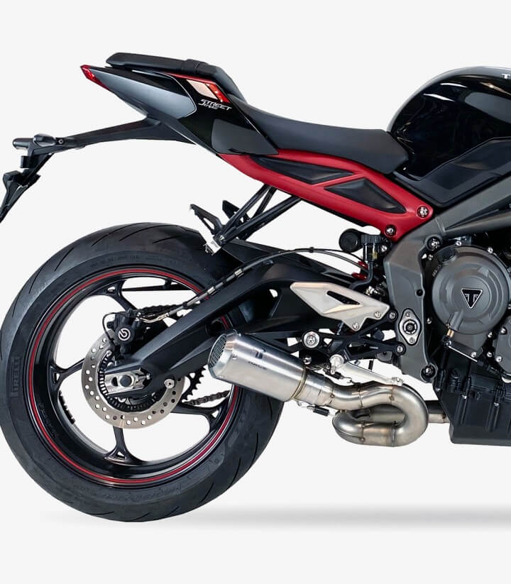 Auspuff AT4247S IXRACE MK2 Stahl für Triumph Street Triple 675 / 765 R (17-20)