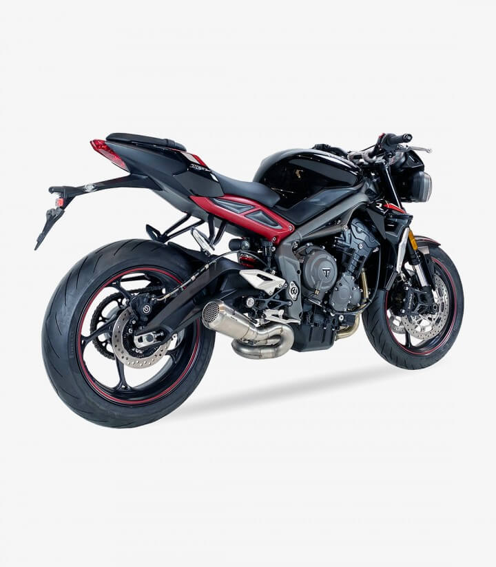 Auspuff AT4247S IXRACE MK2 Stahl für Triumph Street Triple 675 / 765 R (17-20)