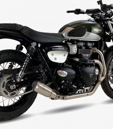 Auspuff AT4259S IXRACE MK2 Stahl für Triumph Street Scrambler 900 Full System (17-24)