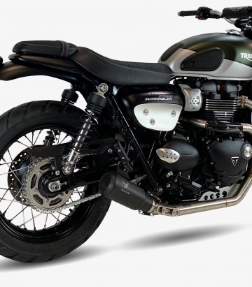 Auspuff AT4259SB IXRACE MK2B Schwarz für Triumph Street Scrambler 900 Full System (17-24)