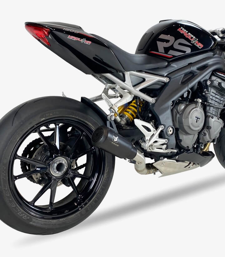 Auspuff AT4270SB IXRACE MK2B Schwarz für Triumph Speed Triple 1200 RS / RR (21-24)