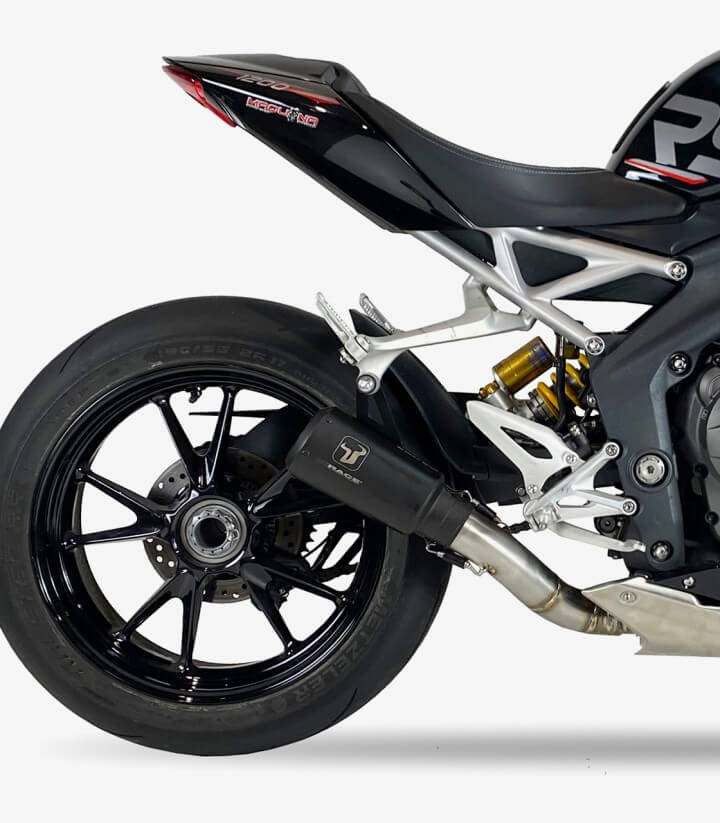 Auspuff AT4270SB IXRACE MK2B Schwarz für Triumph Speed Triple 1200 RS / RR (21-24)