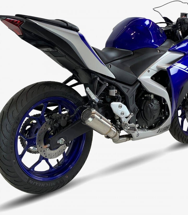 Auspuff AY9225S IXRACE MK2 Stahl für Yamaha MT-03/R3/R25 Full System (15-21)