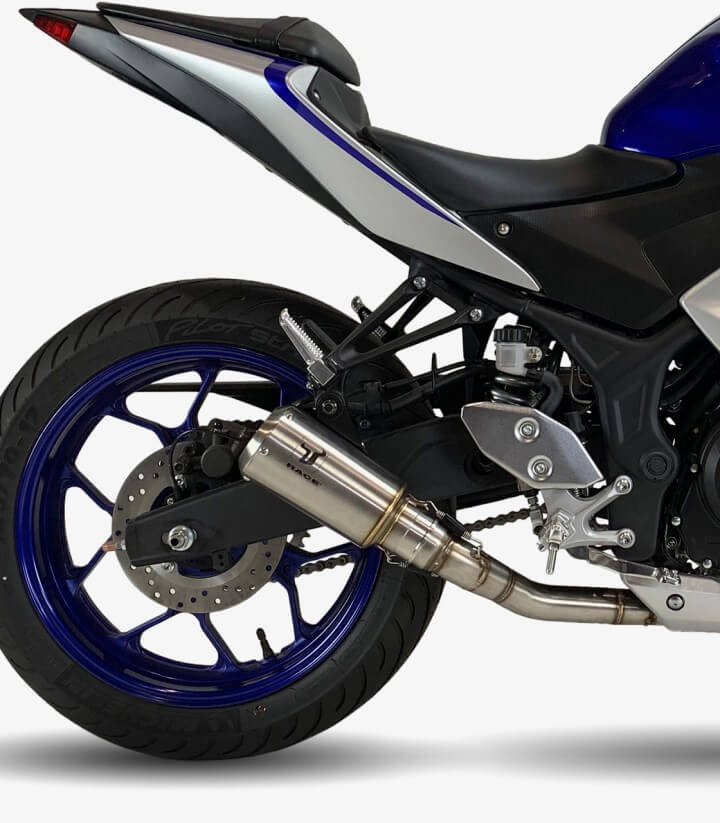 Auspuff AY9225S IXRACE MK2 Stahl für Yamaha MT-03/R3/R25 Full System (15-21)