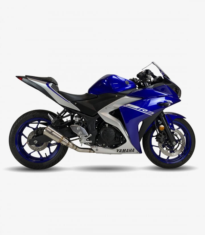 Auspuff AY9225S IXRACE MK2 Stahl für Yamaha MT-03/R3/R25 Full System (15-21)