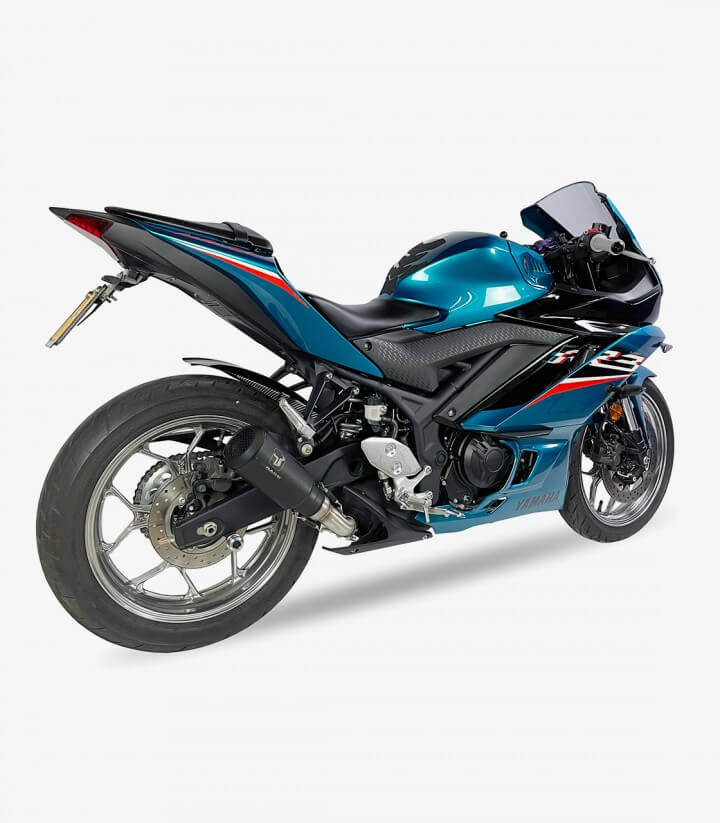 IXRACE AY9226SB MK2B Black Exhaust for Yamaha YZF R3 21-23