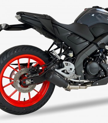 Auspuff AY9239SB IXRACE MK2B Schwarz für Yamaha MT-125 21-23