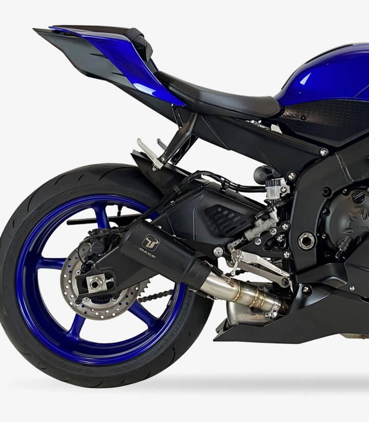 Auspuff AY9254SB IXRACE MK2B Schwarz für Yamaha YZF 600 R-6 (16-25)