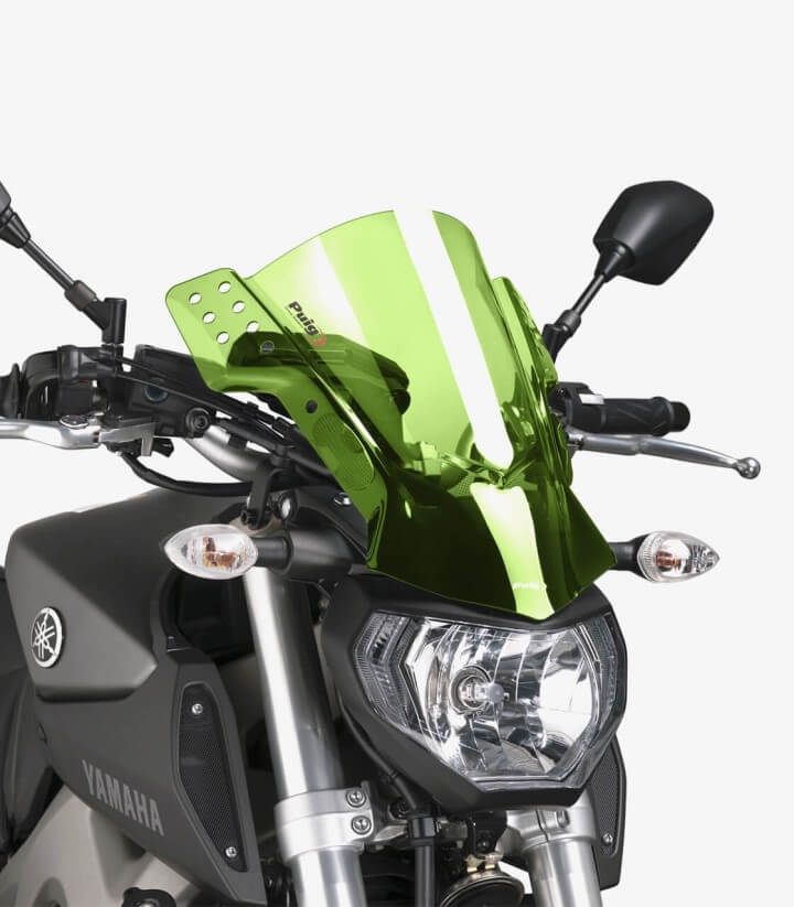 Windschild Puig Rafale Yamaha MT-07/09 Grün 6894V